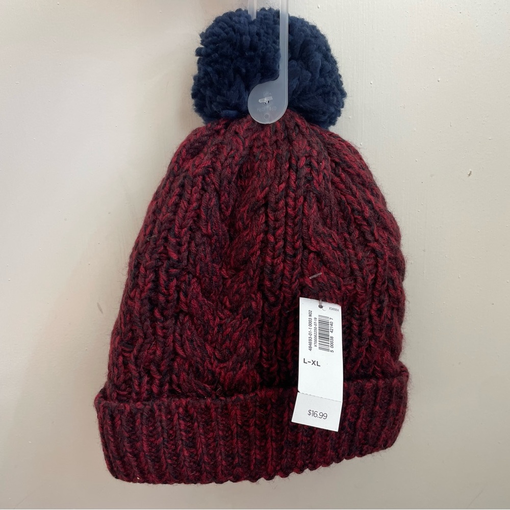 Old Navy Beanie Hat with Pom Pom NWT Size L - XL